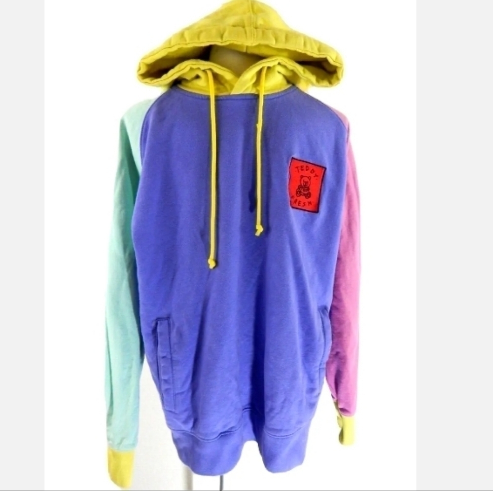 Teddy Fresh Colorblock Embroidered Hoodie